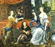 Pierre Mignard mlle de lavalliere and her children, c oil painting artist